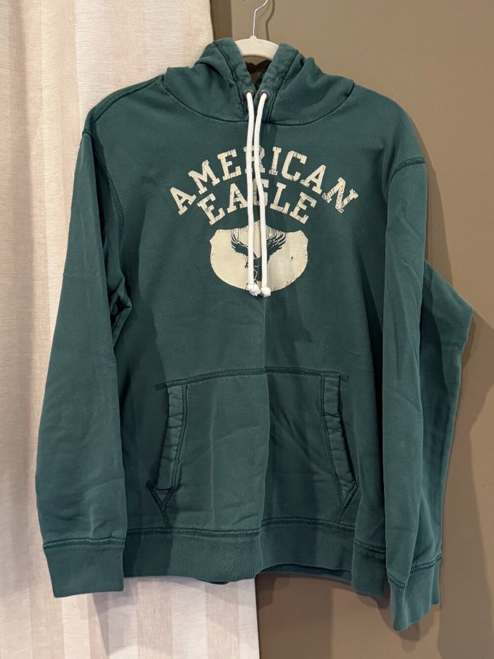 Vintage American Eagle Outfitters Classic Fit Green Hoodie Lounge, Size Large